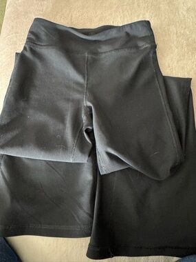 Yogalicious Black Rib Everyday Flare Leggings size 12